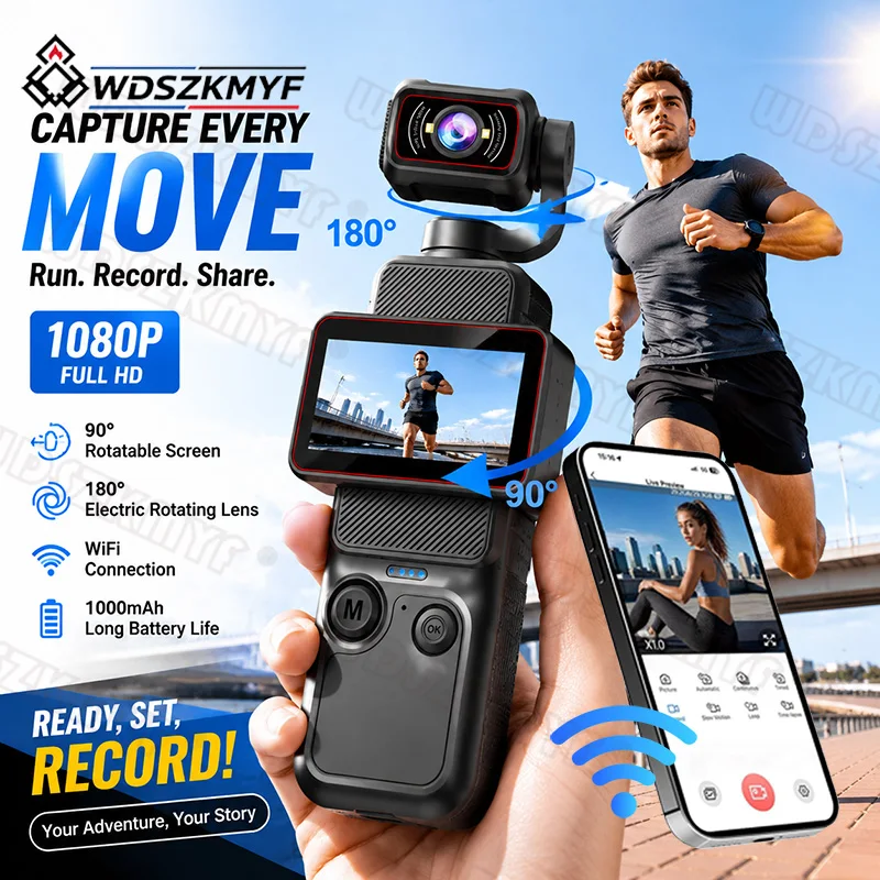 1080P Wifi Camera Digital 90°  - Action Camera Optical Image Stabilization ulasan dan harga
