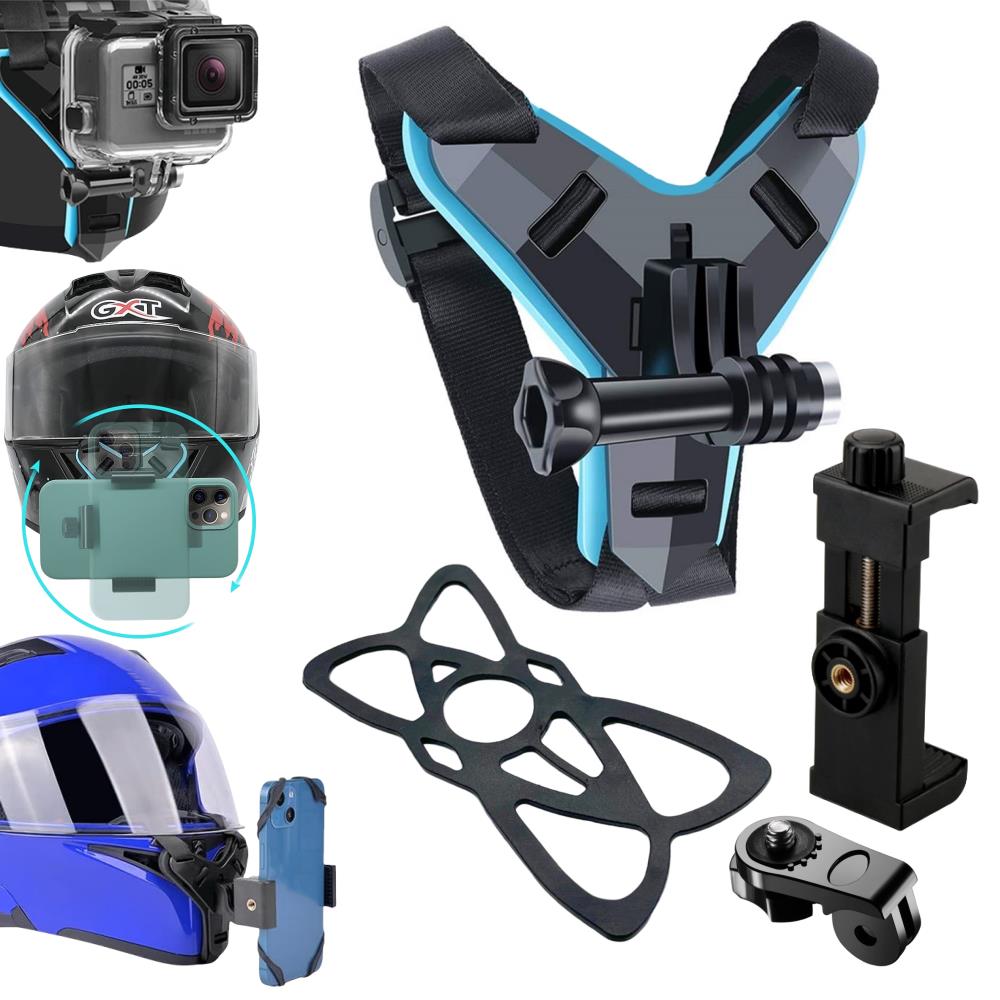 Motorcycle Helmet Phone Stand  - Action Camera Motorcycle Helmet Mount ulasan dan harga