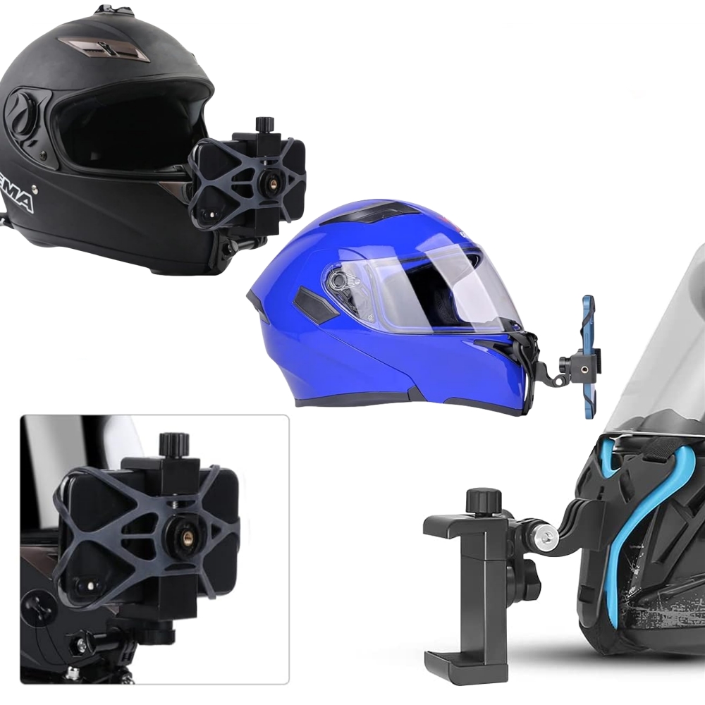 Motorcycle Helmet Phone Stand  - Action Camera Motorcycle Helmet Mount ulasan dan harga