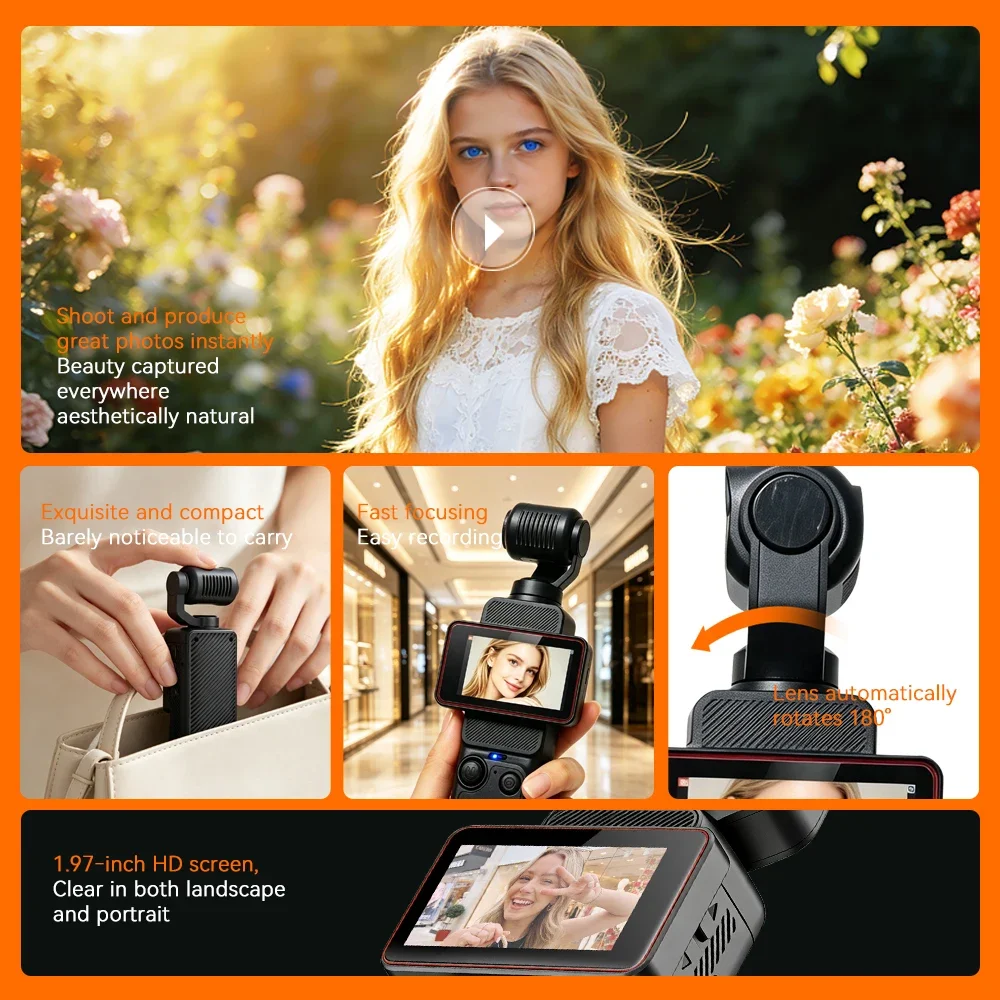 1080p Action Camera 180° Autom - Action Camera Optical Image Stabilization ulasan dan harga