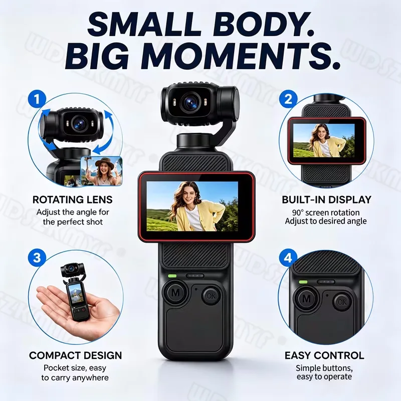 1080p Action Camera 90° Flip s - Action Camera Optical Image Stabilization ulasan dan harga