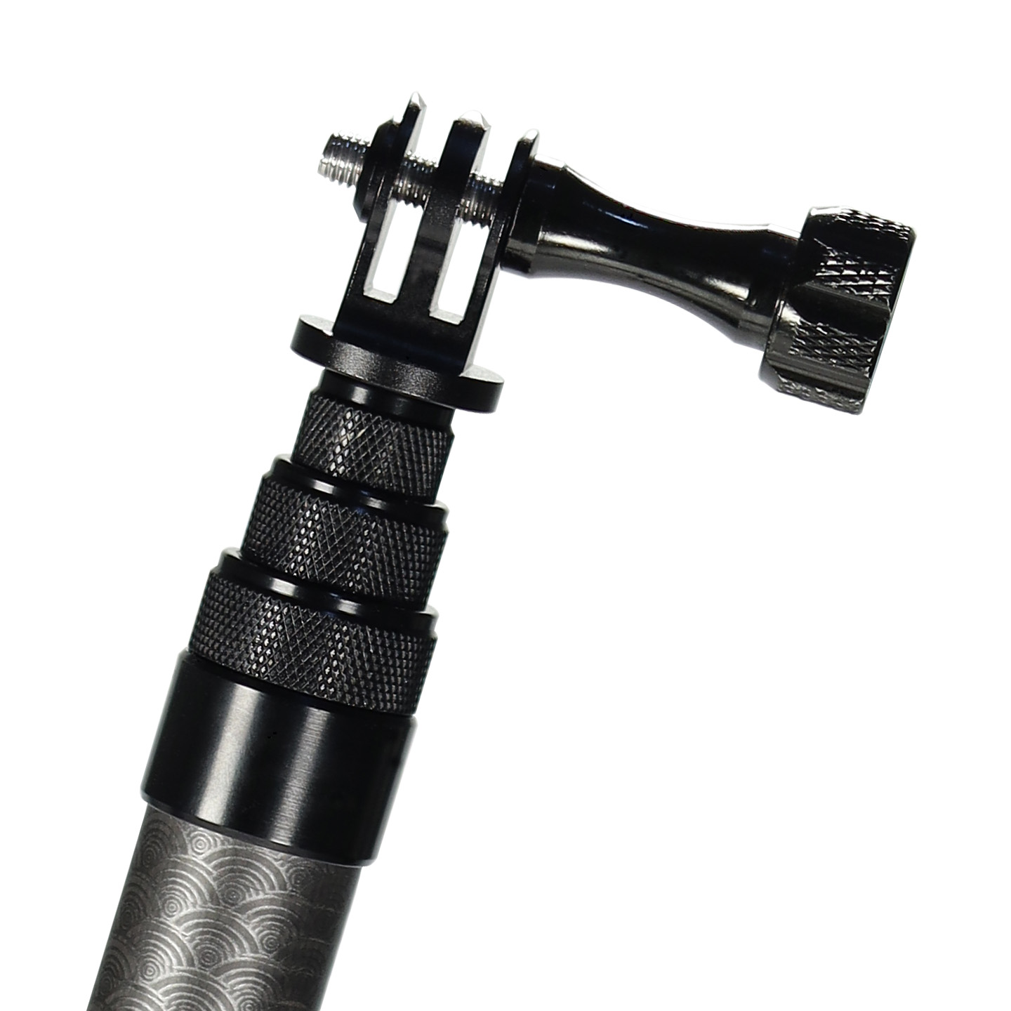 1.5m 3m Carbon Fiber Invisible - Action Camera Selfie Stick Invisible ulasan dan harga