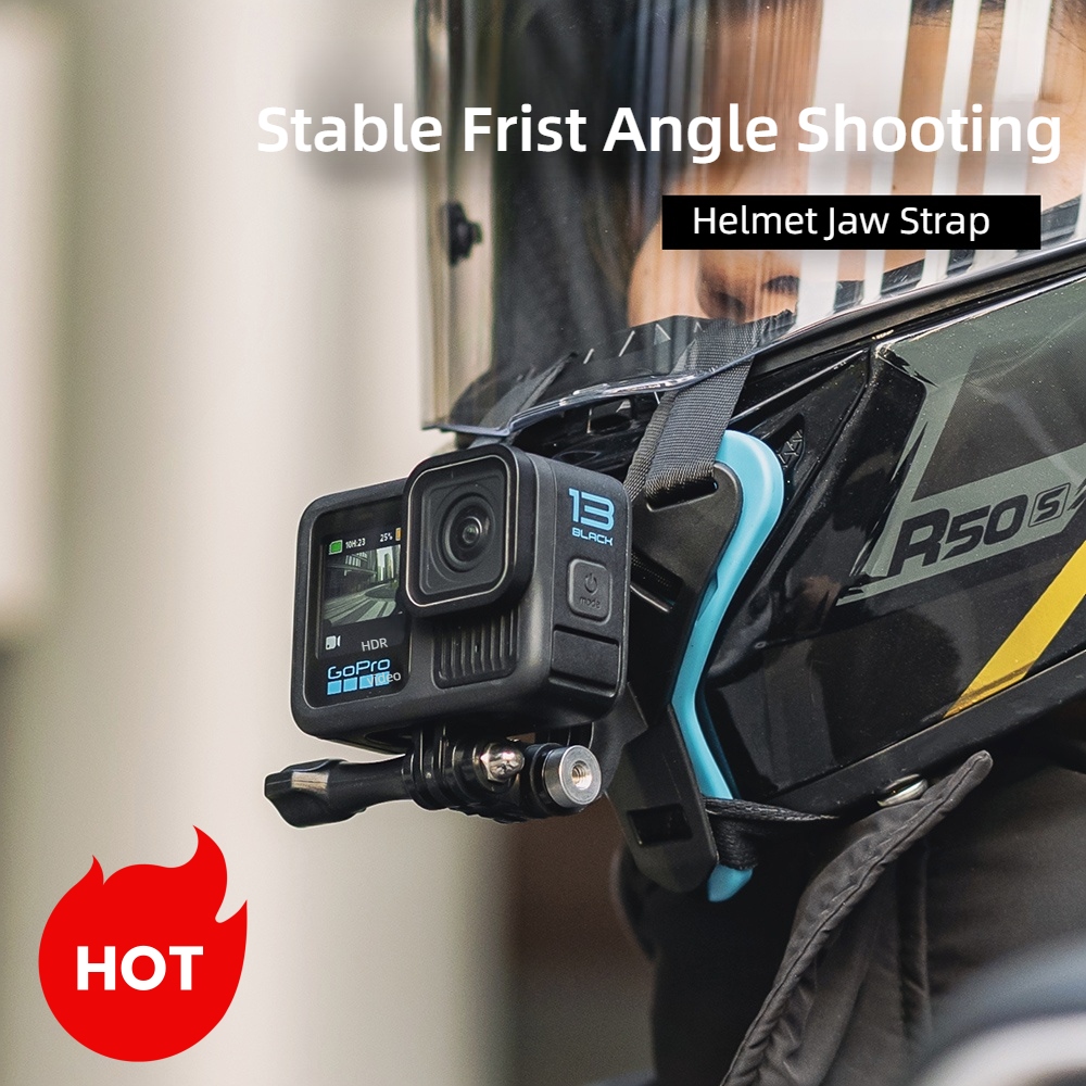 Helmet Jaw Bracket for DJI Act - Action Camera Motorcycle Helmet Mount ulasan dan harga