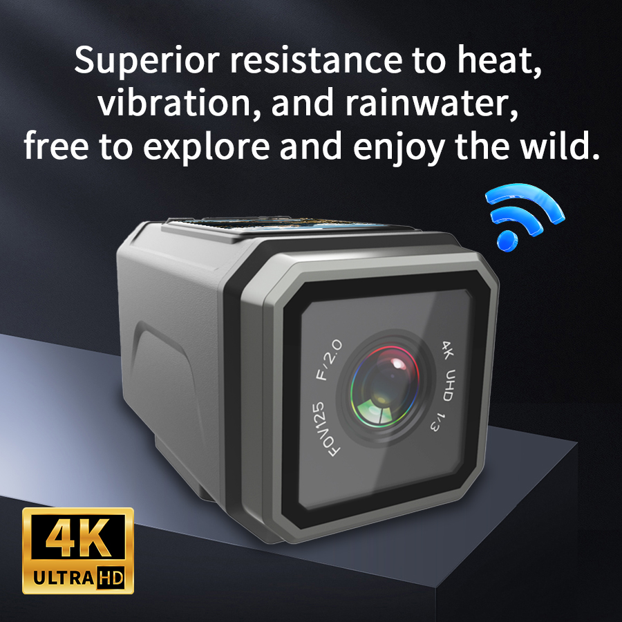 4K EIS Action Camera 125° Wide - Action Camera Motorcycle Helmet Mount ulasan dan harga
