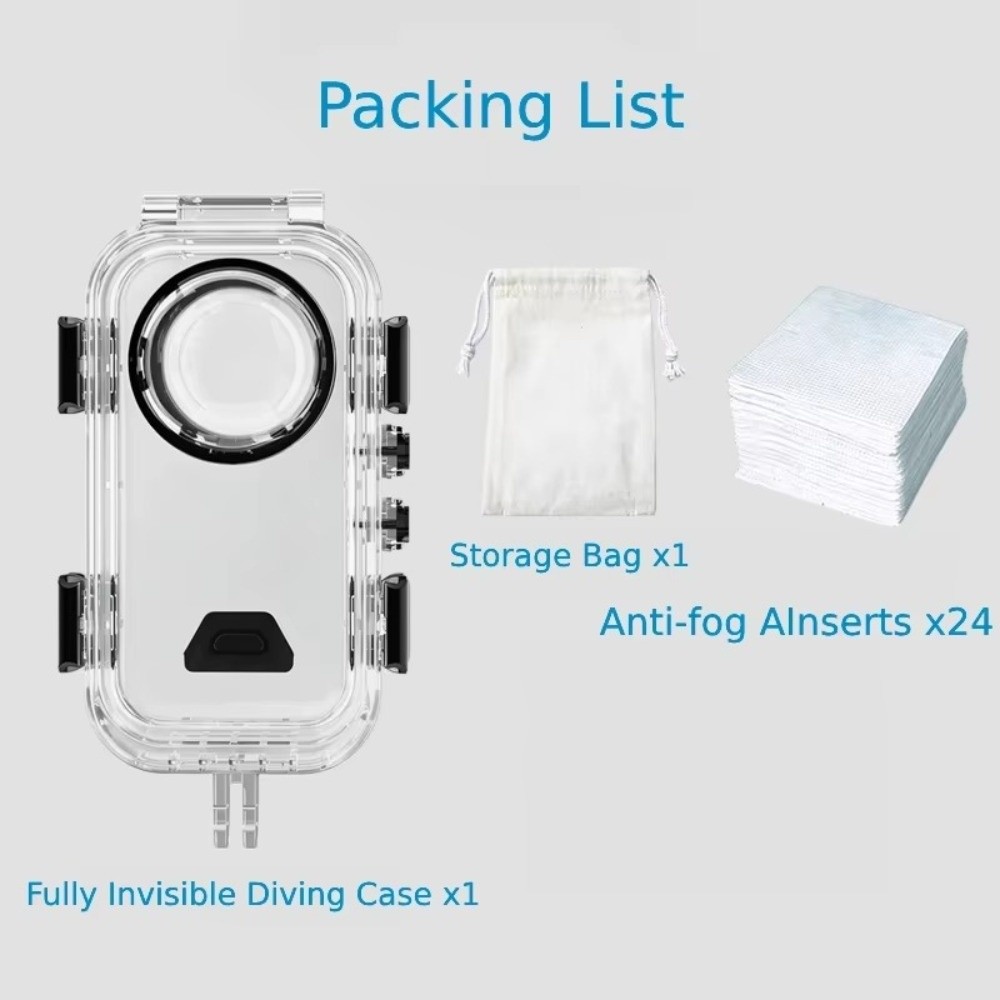 60M Invisible Dive Case Hard P - Action Camera Diving Case Underwater 60M ulasan dan harga