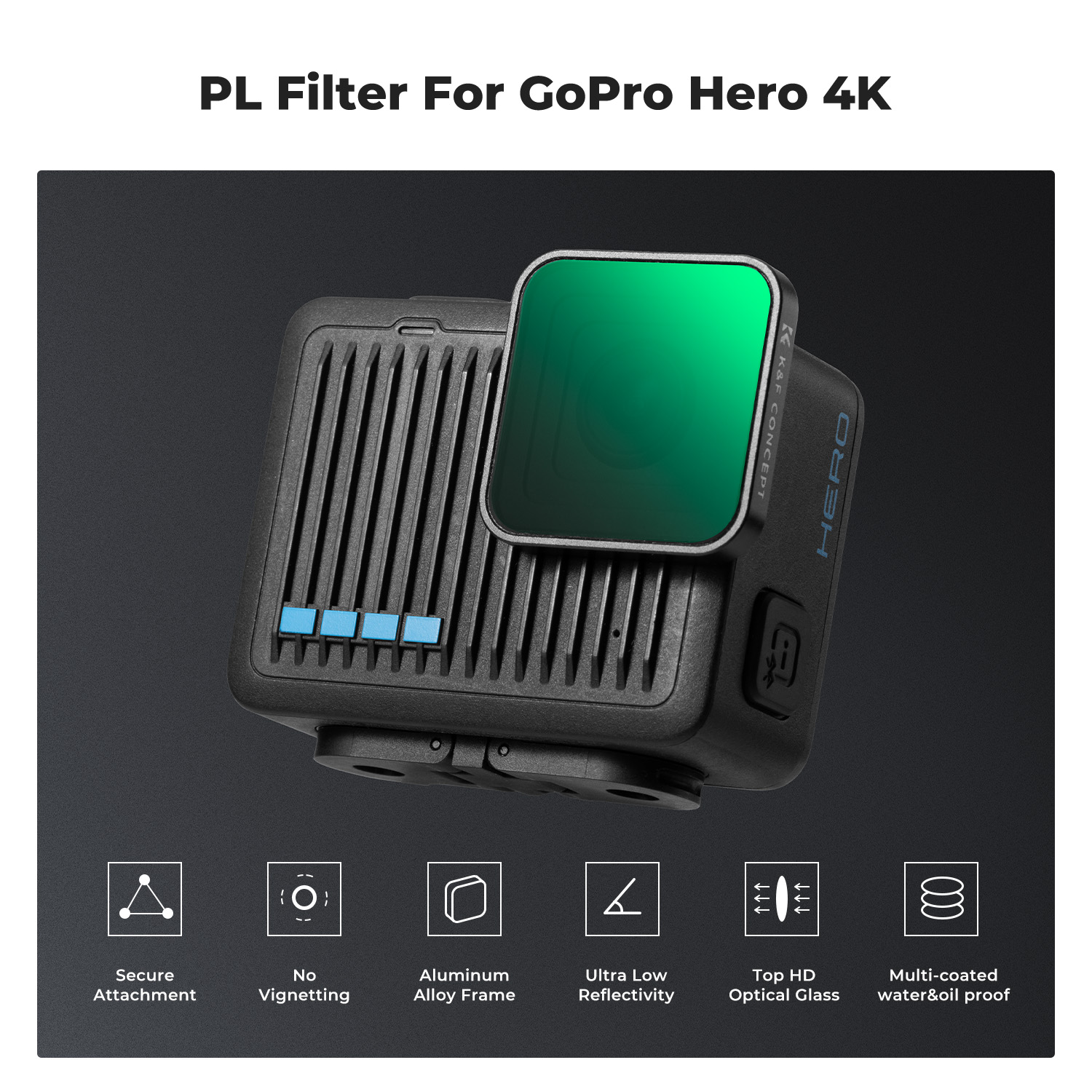 K&F CONCEPT Action Camera Filt - Action Camera Nd Filter Set 4K ulasan dan harga