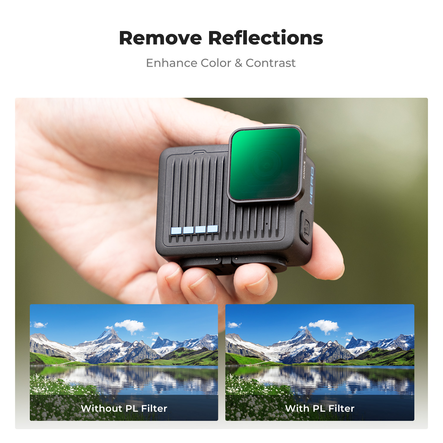 K&F CONCEPT Action Camera Filt - Action Camera Nd Filter Set 4K ulasan dan harga