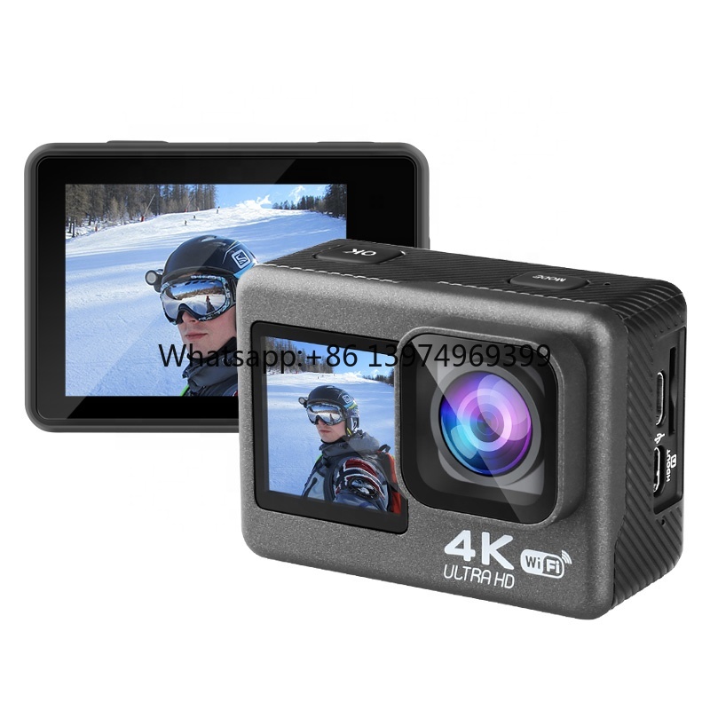 Hot Sale Low Price Dual Screen - Action Camera 4K 60Fps Dual Screen ulasan dan harga