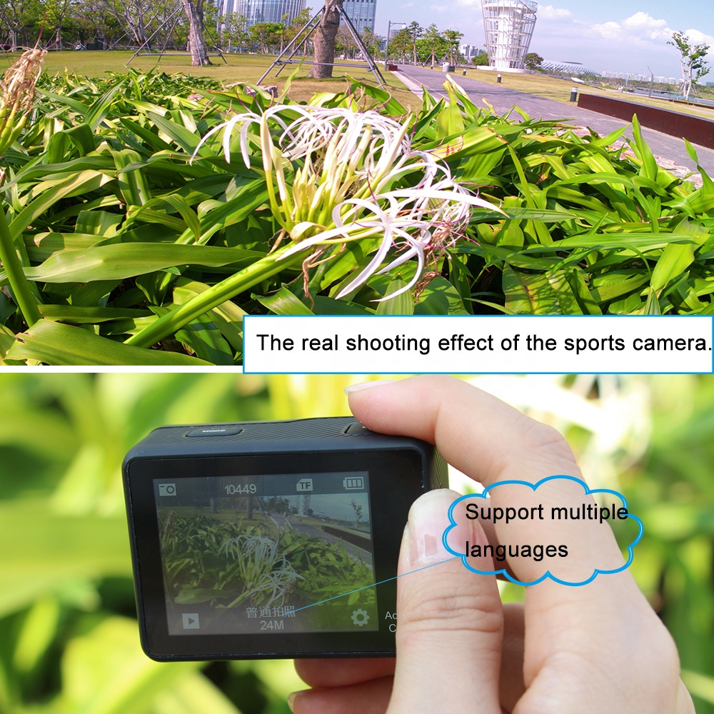 Hot Sale Low Price Dual Screen - Action Camera 4K 60Fps Dual Screen ulasan dan harga