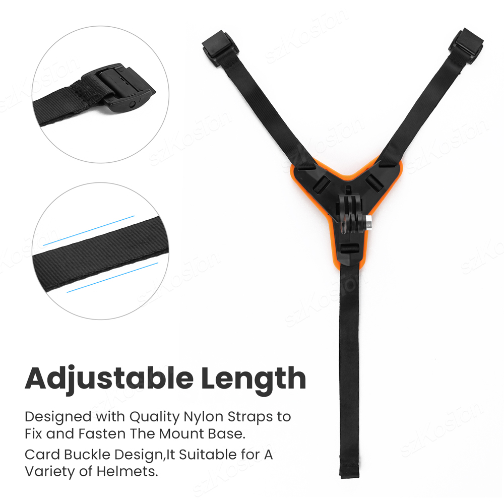 Motorcycle Helmet Mount Strap  - Action Camera Motorcycle Helmet Mount ulasan dan harga