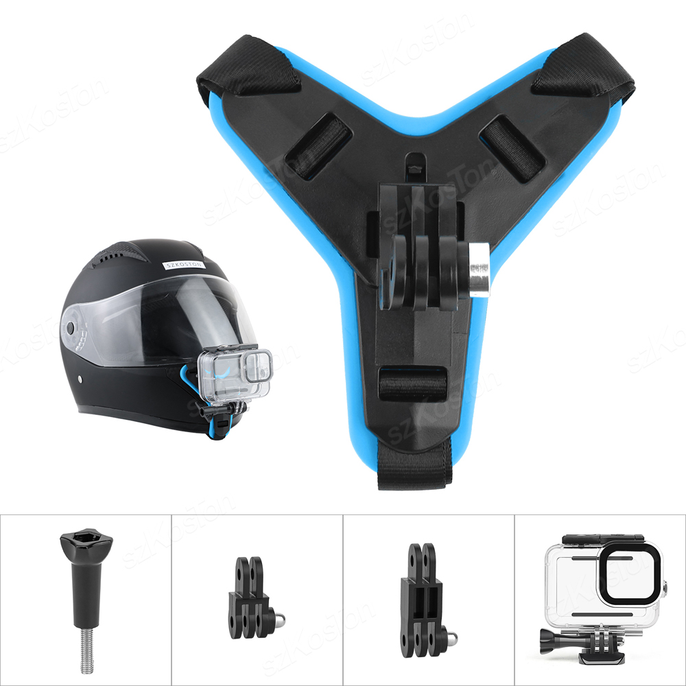 Motorcycle Helmet Mount Strap  - Action Camera Motorcycle Helmet Mount ulasan dan harga