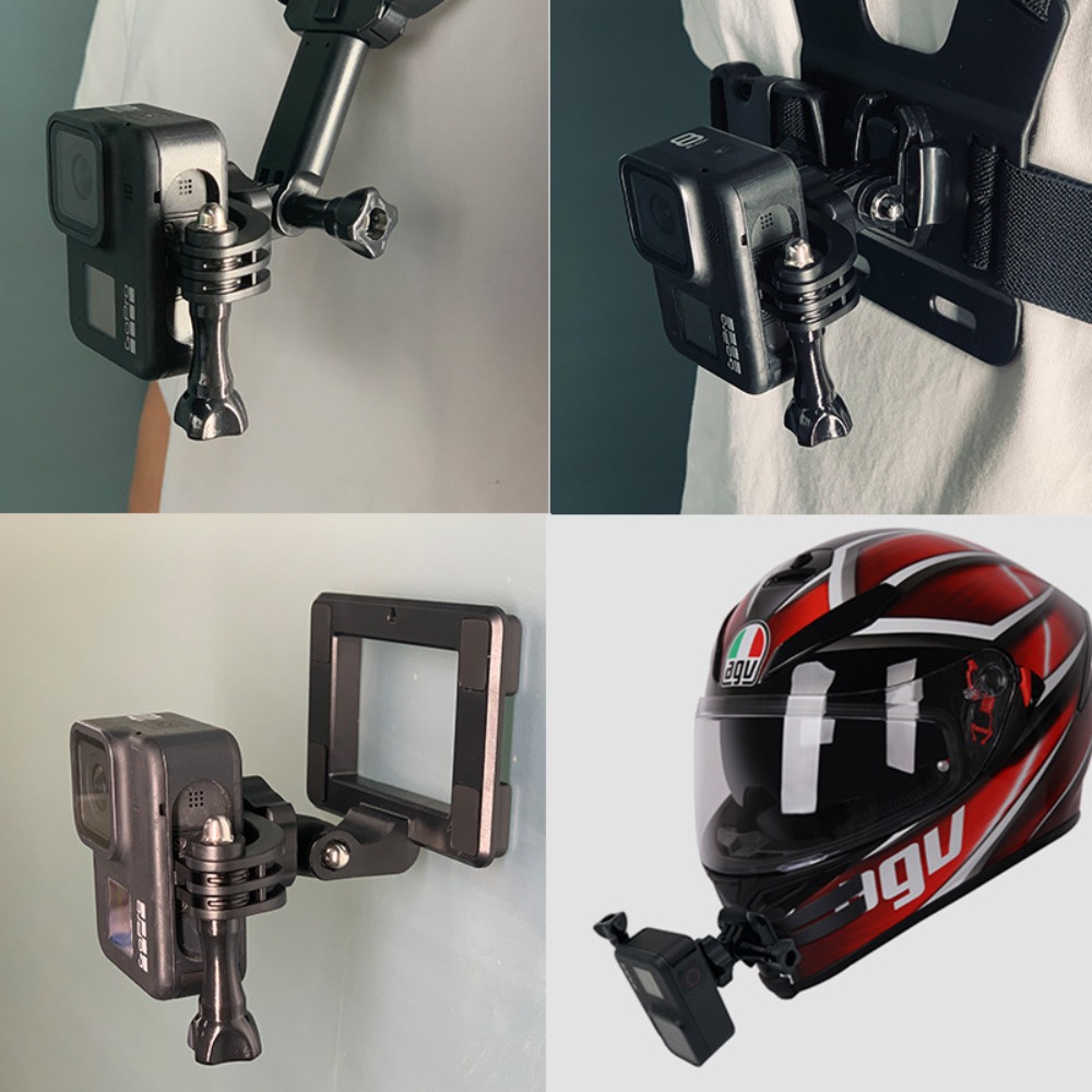 Universal 360° Vertical Bracke - Action Camera Motorcycle Helmet Mount ulasan dan harga