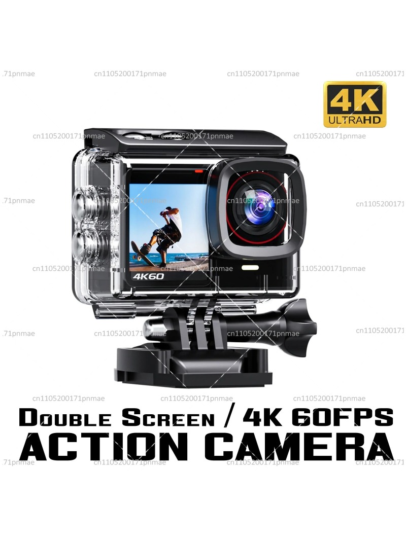 4K 60FPS WiFi Action Camera Du - Action Camera 4K 60Fps Dual Screen ulasan dan harga