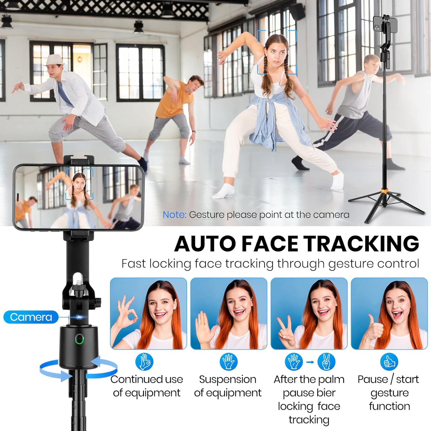 180cm/71in Tall Foldable Tripo - Action Camera Selfie Stick Invisible ulasan dan harga