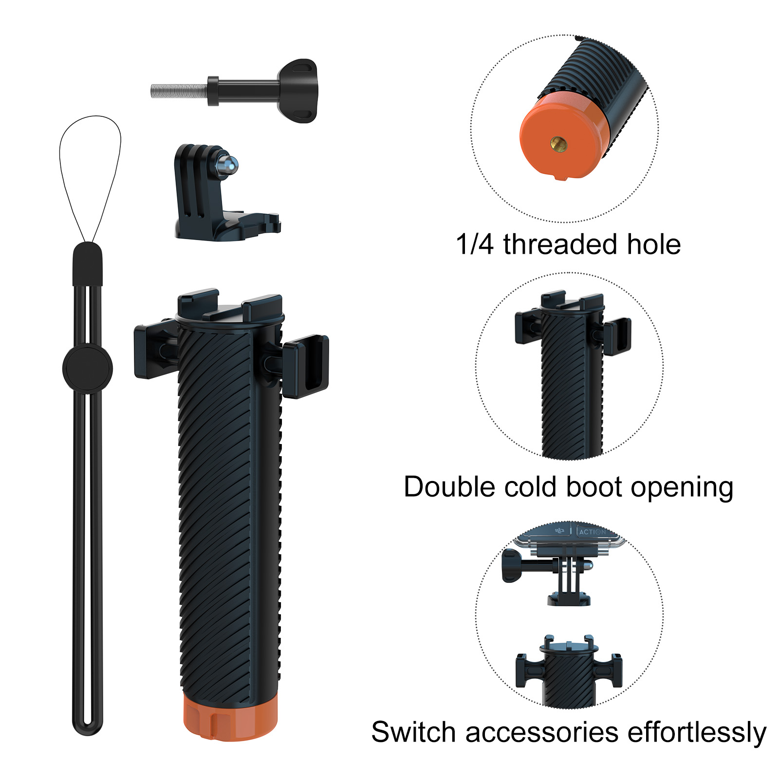 Floating Hand Grip for Insta36 - Action Camera Floating Handle Grip ulasan dan harga