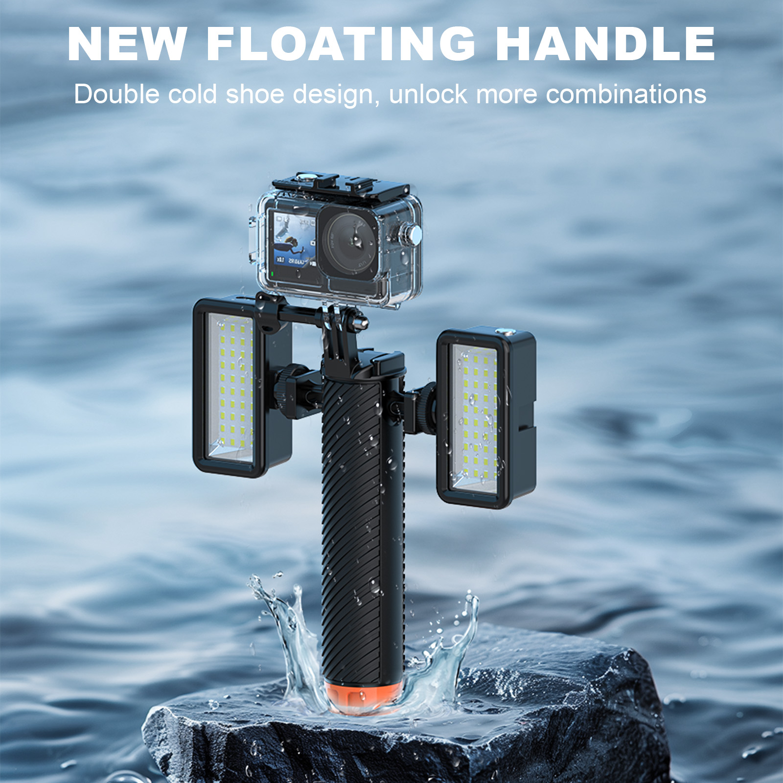 Floating Hand Grip for Insta36 - Action Camera Floating Handle Grip ulasan dan harga