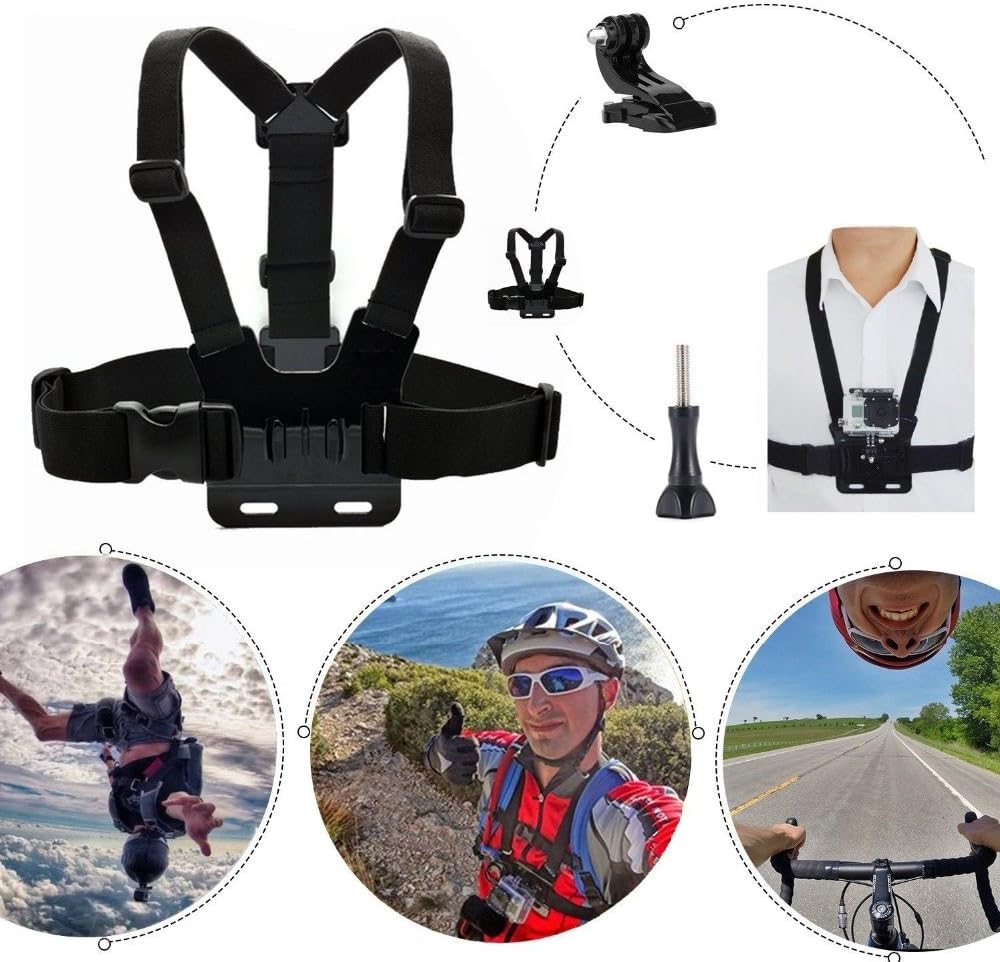 Accessories Bundle Kit Head St - Action Camera Chest Strap Harness Mount ulasan dan harga
