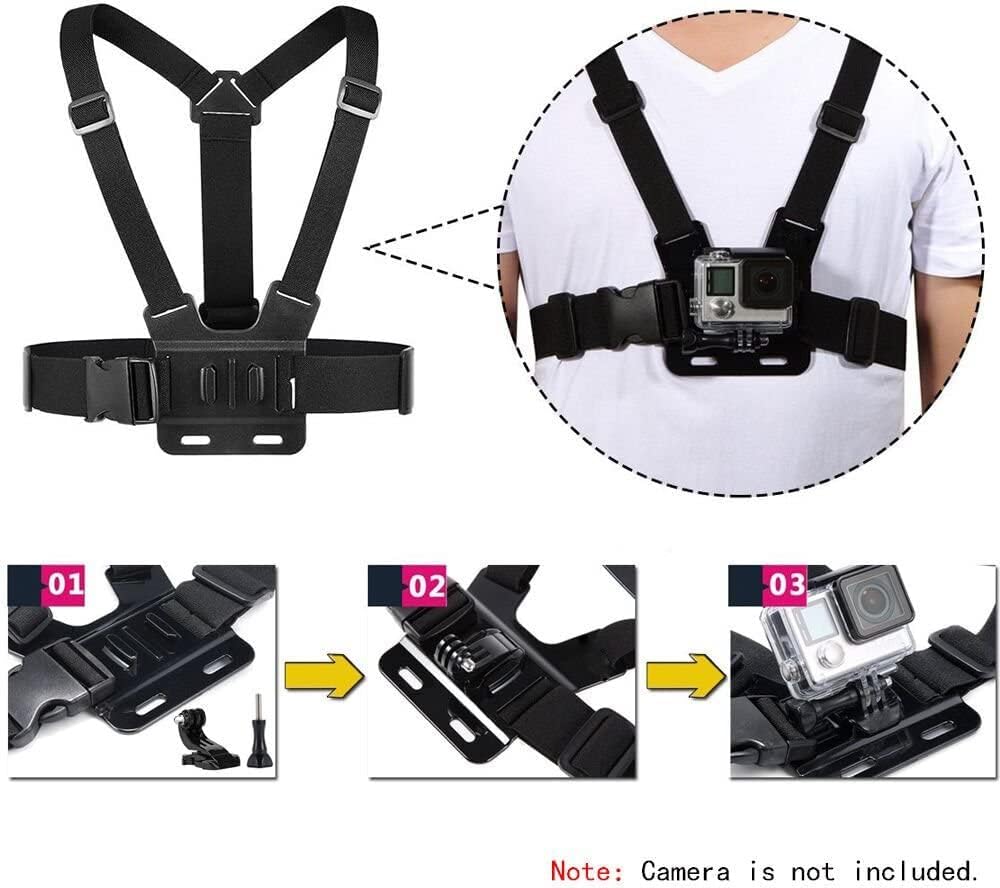 Accessories Bundle Kit Head St - Action Camera Chest Strap Harness Mount ulasan dan harga